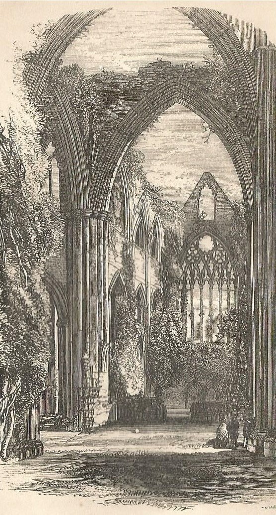 Ruins of Tintern Abbey. Steel-engraving 186s in guide book.