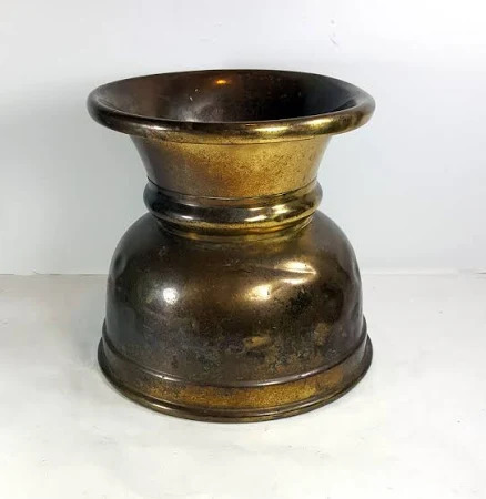 Brass spittoon